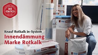 Innendämmung Marke Rotkalk  Knauf Rotkalk inSystem [upl. by Naeloj887]