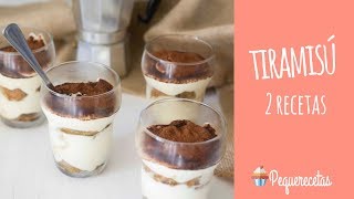 CÓMO HACER TIRAMISÚ CASERO  RECETA FÁCIL  PEQUERECETAS [upl. by Chimene]