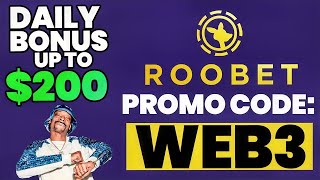 Roobet Promo Code WEB3  Up to 200 Daily Bonus in Cashback  Redeem Roobet Code quotWEB3quot [upl. by Nylkcaj]