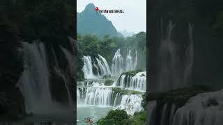 Detian Waterfall 🌊 A Breathtaking Natural Border Between China and Vietnam shorts natural Travel [upl. by Pietra]