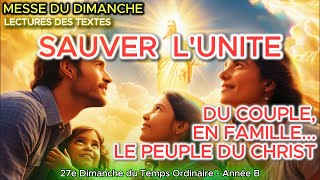 Messe du dimanche 6 octobre 2024  1ere Lecture  Psaume  2e Lecture  Evangile avec vidéo animée [upl. by Ycal]