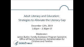 Adult Literacy and Education Strategies to Alleviate the Literacy Gap [upl. by Drallim]