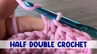 How to Work the Half Double Crochet Stitch HDC [upl. by Ioyal318]