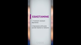 WHAT DOES ESKETAMINE SPRAVATO TREAT shorts [upl. by Talbot]