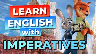 IMPERATIVOS en Inglés en Zootopia Nivel 1  Aprende Inglés con Zootopia [upl. by Dix578]