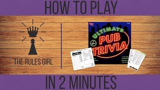 How to Play Ultimate Pub Trivia in 2 Minutes  The Rules Girl [upl. by Abana]