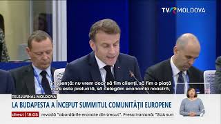 La Budapesta a început Summitul Comunităţii Politice Europene [upl. by Fraase]