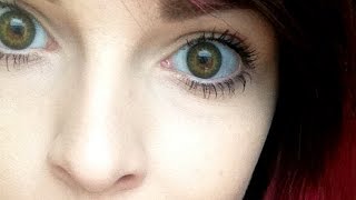 Spooky Eyes Colour Contact Lenses Review ♥ First Impressions [upl. by Pedaias]