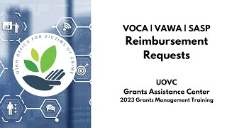 Submitting Federal Reimbursement Requests  UOVC GMT 2023 [upl. by Enirehtacyram]