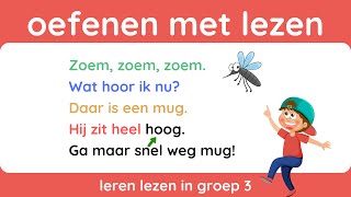 Oefenen met lezen  groep 3  Ik leer lezen voor kinderen  Dutch Vocabulary [upl. by Yanehs201]