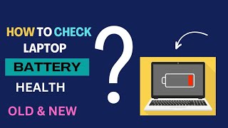 How To Check Laptop Battery Health [upl. by Narda]