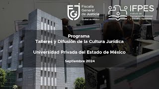 Talleres y Difusión de la Cultura Jurídica [upl. by Yatnoed]