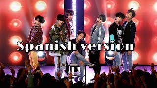 AIRPLANE PT2 BTS Spanish version  Cover en Español Lyrics [upl. by Wallie]