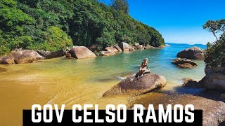 GOVERNADOR CELSO RAMOS  PRAIA DE GANCHOS DE FORA PRAIA DE PALMAS E PRAIA DAS CONCHAS [upl. by Anam781]