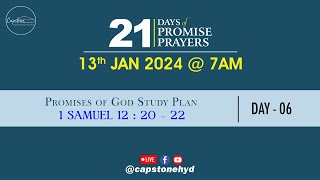 21 DAYS PROMISE PRAYERS  Day  06  13012024  7AM [upl. by Eelam]