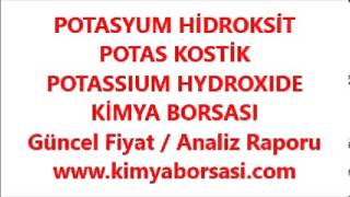 POTASYUM HİDROKSİT  POTAS KOSTİK  POTASSIUM HYDROXIDE [upl. by Eitisahc]