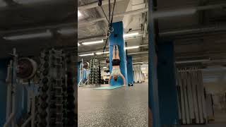 NTW HSPU Nose To Wall Handstand PushUp [upl. by Namrehs]