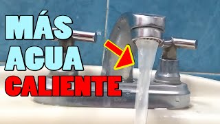 SOLUCIÓN Agua caliente SIN PRESIÓN Poca AGUA Y SACAR el AIRE de las TUBERÍAS [upl. by Gundry]