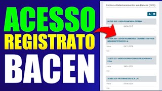 Acesso Registrato Bacen Veja Toda a Sua Vida Financeira Aqui  Dados Financeiros no Banco Central [upl. by Tsepmet]