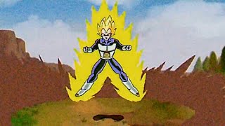 SSJ Vegeta vs SSJ Goku  Fan Animation [upl. by Pegma]