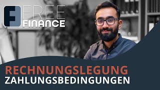 FreeFinance Tutorial  Rechnungslegung Zahlungsbedingungen [upl. by Prouty]