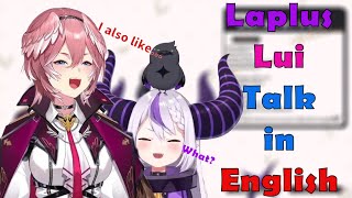 Lui and Laplus Having English TalkCute English Lui Flexing her English here [upl. by Atineb704]