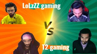 RAINA TRAINING LolzZz GAMING and FURY GAMING VS T2 GAMING uzu Gaming 😱 Gameplay [upl. by Aillimat101]