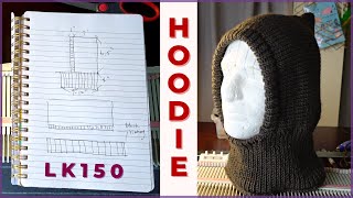 Machine knit a cozy hood hoodie neck warmer on the LK150 [upl. by Croydon]