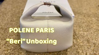 POLENE PARIS “BERI” LEATHER BAG UNBOXING [upl. by Kostival]