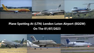 4K Plane Spotting At LTN London Luton Airport EGGW On The 01072023 [upl. by Eremehc]