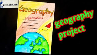 geography  geography project  geography project front page design  border design for project [upl. by Vallo900]