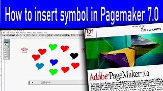 how to insert symbol in pagemaker 70 [upl. by Lemhar]