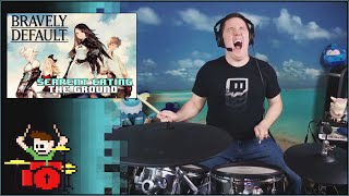 Bravely Default  Serpent Eating The Ground On Drums [upl. by Suolhcin211]