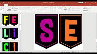 Cómo hacer banderines decorativos en PowerPoint ♥ [upl. by Laet]