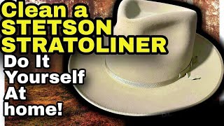 CLEAN a Silverbelly STETSON STRATOLINER with a 3M Flexible Sanding Sponge 120 Grit  IT WORKS [upl. by Noet]