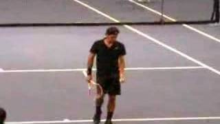 Federer vs Sampras  Warmup [upl. by Eittam699]