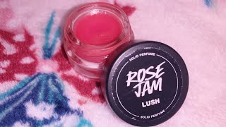 LUSH ROSE JAM SOLID PERFUME REVIEW [upl. by Yi384]