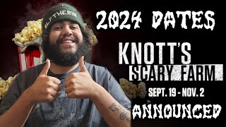 Knotts Scary Farm 2024 Dates Announced  Things I want to see in 2024  Haunt 2024 Update EP 1 [upl. by Renrew]