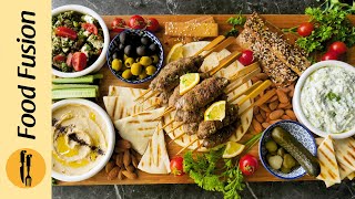 Turkish Mezze Platter Recipe By Food Fusion [upl. by Sashenka]