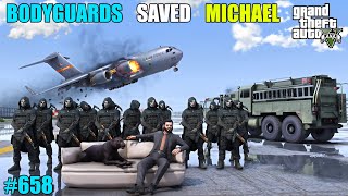 GTA 5  BIGGEST FIGHT OF MICHAEL BODYGUARDS  GTA 5 GAMEPLAY 658 [upl. by Anneis]