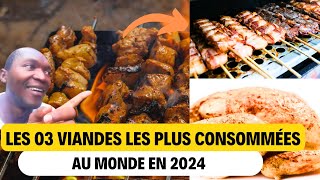 ÉLEVAGE Les viandes les plus consommées au monde en 2024 [upl. by Olsson]