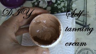 DIY Nonpermanent selftanning cream  Homemade [upl. by Fendig]