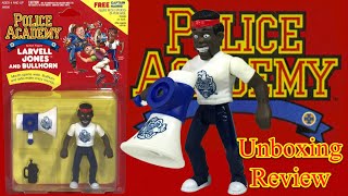 1989 Larvell Jones Police Academy figures by Kenner Quick Retro Unboxing [upl. by Kassity]