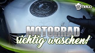 Motorrad waschen  Motorradwäsche Tipps amp Tricks  Honda CBR 600 F Sport [upl. by Barnaby388]