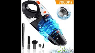 Hikeren Handheld Vacuum 7Kpa Powerful Cyclonic Suction Wet amp Dry Vacuum Cleaner Review [upl. by Anum]