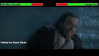 ObiWan Kenobi vs Jango Fett with healthbars [upl. by Semyaj]