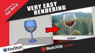 SIMPLE RENDERING  SketchUp 3D Model with Keyshot [upl. by Atwater]