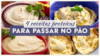 4 Receitas Veganas e para Passar no Pão  Patês Veganos e Faceis Ricos em Proteína [upl. by Akimal]