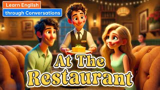 At the Restaurant  Daily English Conversation  English Listening Skills [upl. by Enneyehs338]