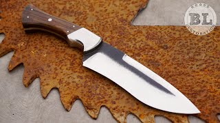 Making a Bowie knife from an Old Saw Blade [upl. by Marchal]